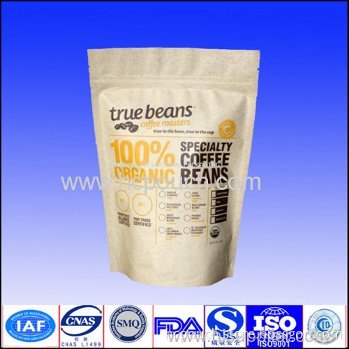 Custom Made Stand Up Sack Kraft Paper Bags 